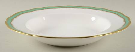 Embassy Green Rim Soup Bowl