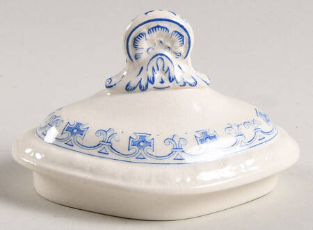 Ermine Blue Lid for Sugar Bowl