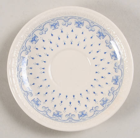Ermine Blue Saucer for Demitasse Cup