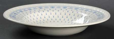 Ermine Blue Rim Soup Bowl