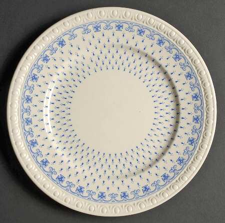 Ermine Blue Luncheon Plate