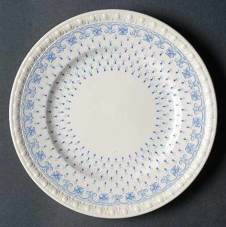 Ermine Blue Salad Plate