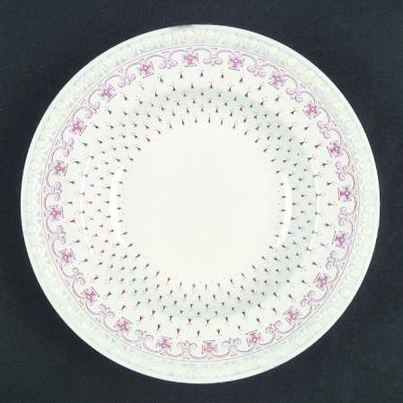 Ermine Red Rim Soup Bowl