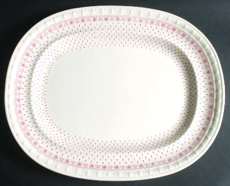 Ermine Red 17" Oval Serving Platter
