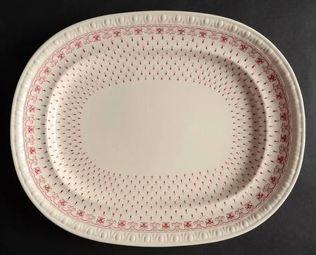 Ermine Red 13" Oval Serving Platter