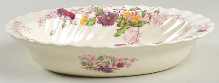 Fairy Dell 9" Oval Vegetable Bowl