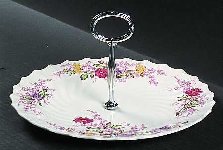 Fairy Dell Round Serving Plate with Center Handle (Dp) Hc