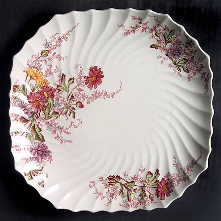 Fairy Dell Square Luncheon Plate
