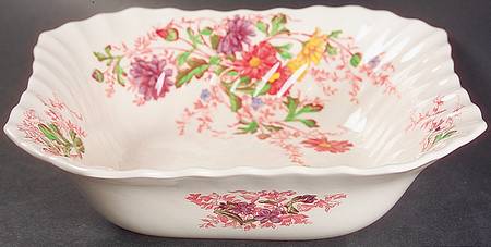 Fairy Dell 7" Square Vegetable Bowl
