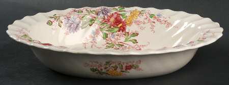 Fairy Dell 10" Oval Vegetable Bowl