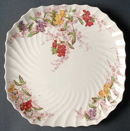 Fairy Dell Square Luncheon Plate