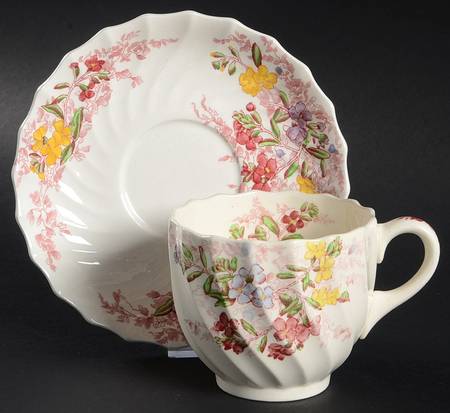 Fairy Dell Flat Cup & Saucer Set