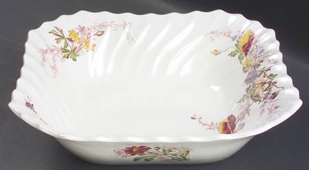 Fairy Dell 9" Square Vegetable Bowl