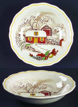 Fair Haven (Yellow Trim) Coupe Cereal Bowl
