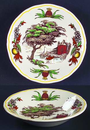 Fair Haven (Yellow Trim) Fruit/Dessert (Sauce) Bowl