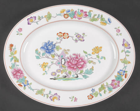 Famille Rose 14" Oval Serving Platter