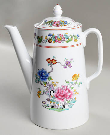 Famille Rose Coffee Pot & Lid