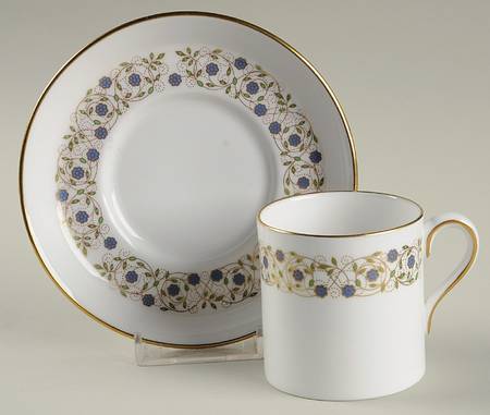 Filigree Flat Demitasse Cup & Saucer Set