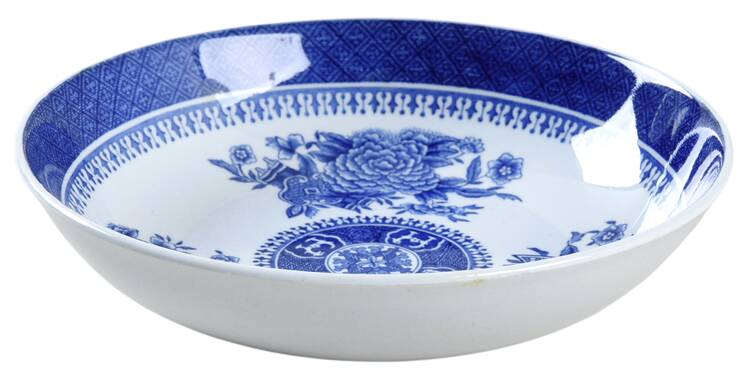 Fitzhugh Blue Saucer for Canton Shape Footed Cup