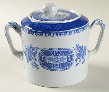 Fitzhugh Blue Sugar Bowl & Lid