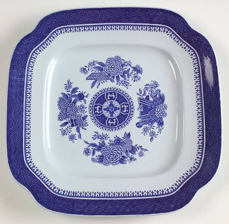 Fitzhugh Blue Square Salad Plate by Spode