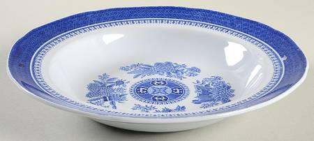 Fitzhugh Blue Rim Soup Bowl
