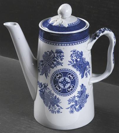 Fitzhugh Blue Coffee Pot & Lid