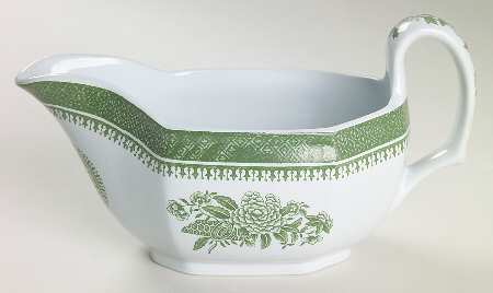 Fitzhugh Green Gravy Boat