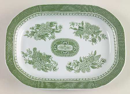 Fitzhugh Green Underplate for Gravy Boat