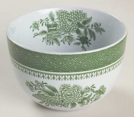 Fitzhugh Green Mini Open Sugar Bowl
