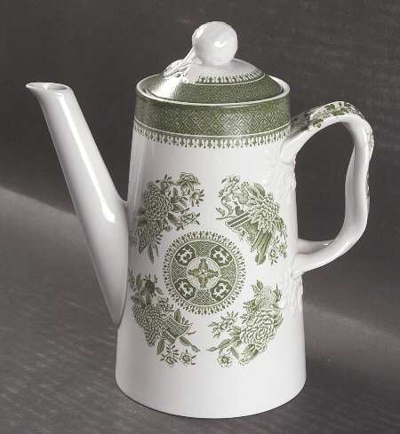 Fitzhugh Green Mini Coffee Pot & Lid