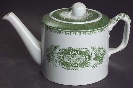 Fitzhugh Green Small Teapot & Lid