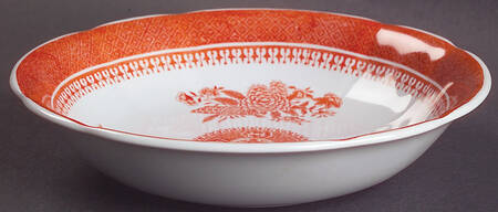 Fitzhugh Red Coupe Cereal Bowl