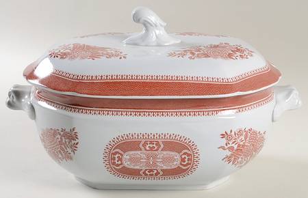 Fitzhugh Red Tureen &  Lid