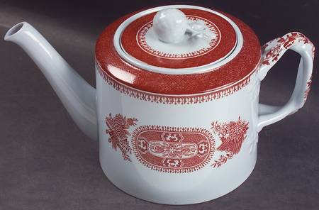 Fitzhugh Red Mini Teapot & Lid