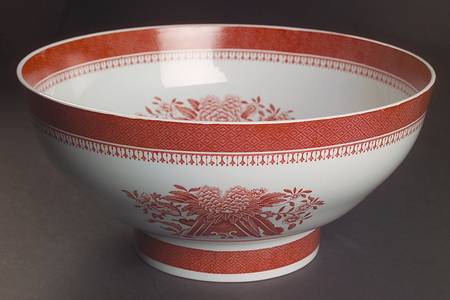 Fitzhugh Red 10" Large Salad Serving Bowl