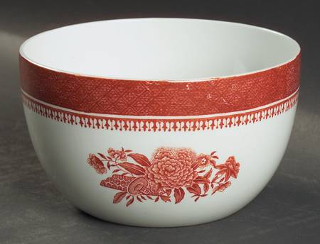 Fitzhugh Red Open Rice/Sugar Bowl