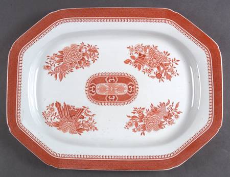 Fitzhugh Red 16" Oval Serving Platter