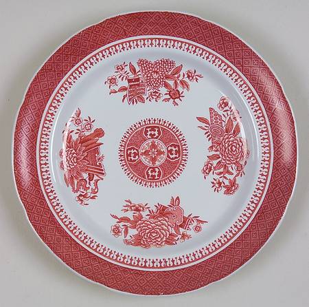 Fitzhugh Red Dessert/Pie Plate
