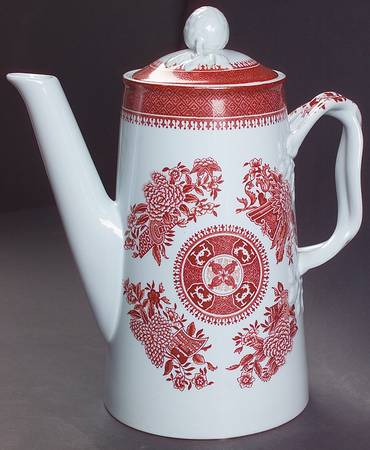 Fitzhugh Red Coffee Pot & Lid