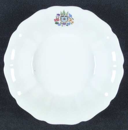 Floral Armorial Fruit/Dessert (Sauce) Bowl