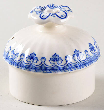Fleur de Lys Blue (Earthenware, No Trim) Lid for Coffee Pot