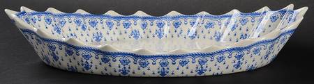 Fleur de Lys Blue (Earthenware, No Trim) Jubilee Platter