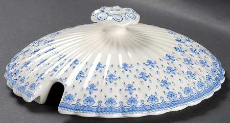 Fleur de Lys Blue (Earthenware, No Trim) Lid for Tureen