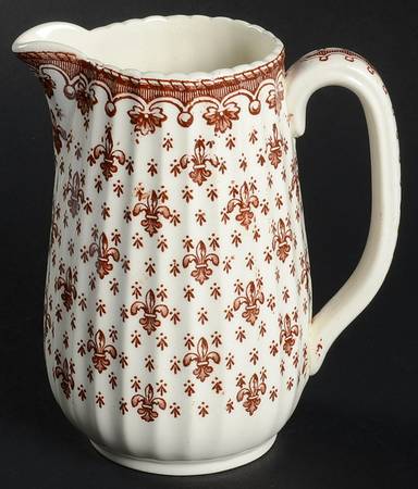 Fleur de Lys Brown (Earthenware, No Trim) Creamer