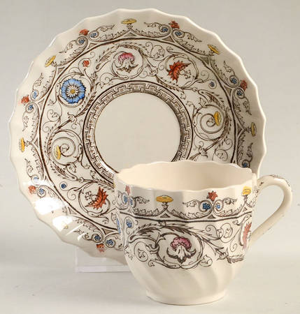 Florence Flat Demitasse Cup & Saucer Set