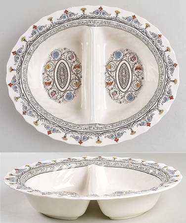 Florence 11" Oval Divided Vegetable Bowl
