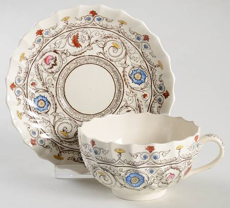 Florence Flat Cup & Saucer Set