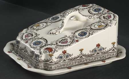 Florence Cheese Dish with Lid (Wedge)