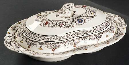Florence Oval Covered Divided Vegetable